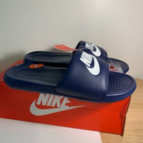 Nike Other - K. NEW NIKE Victori One Slide- Midnight Navy/White- US 13 MENS